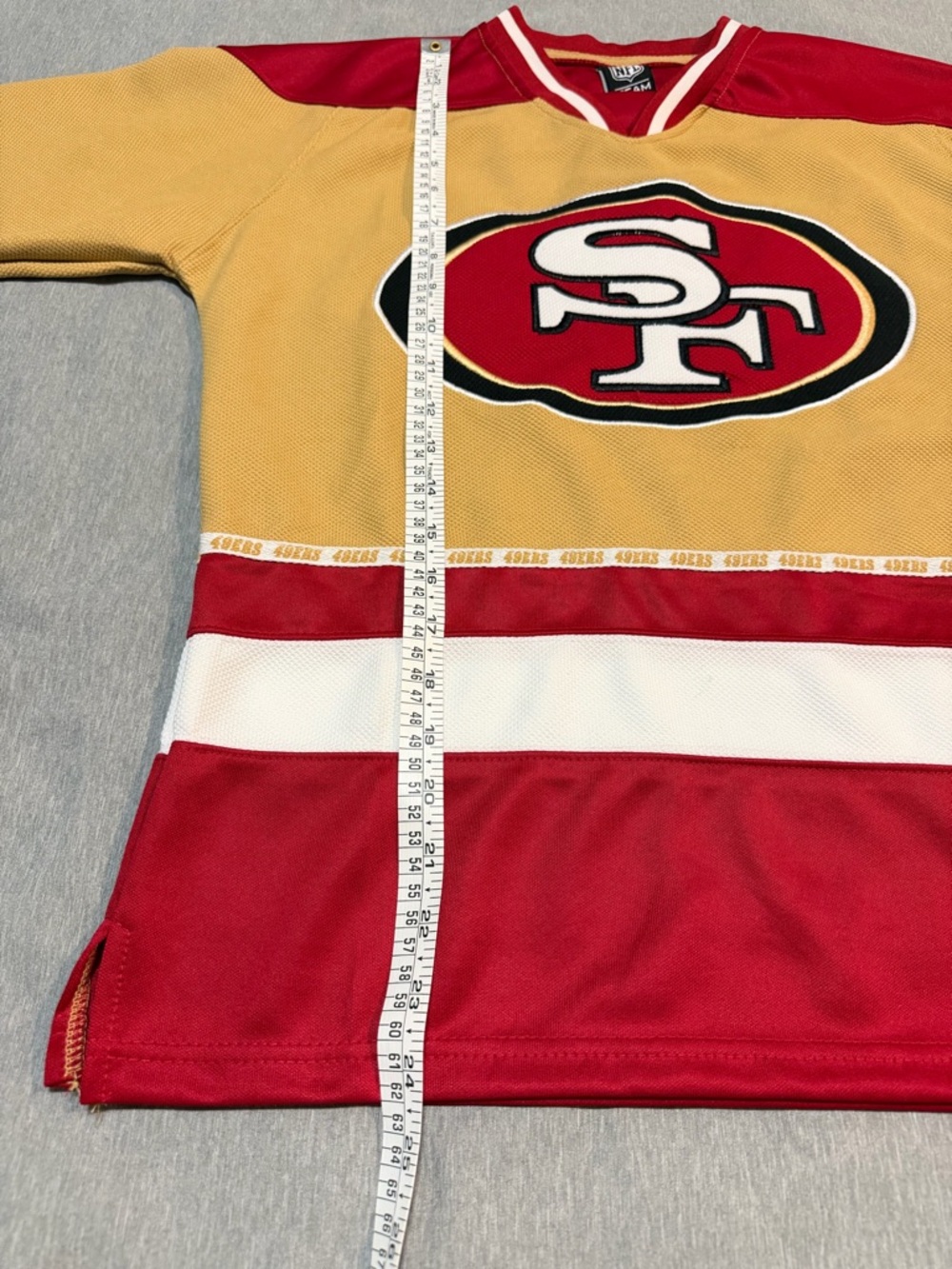 SF 49ers Youth Jersey 10-12 Red Gold NFL Team Apparel - Picture 5 of 8